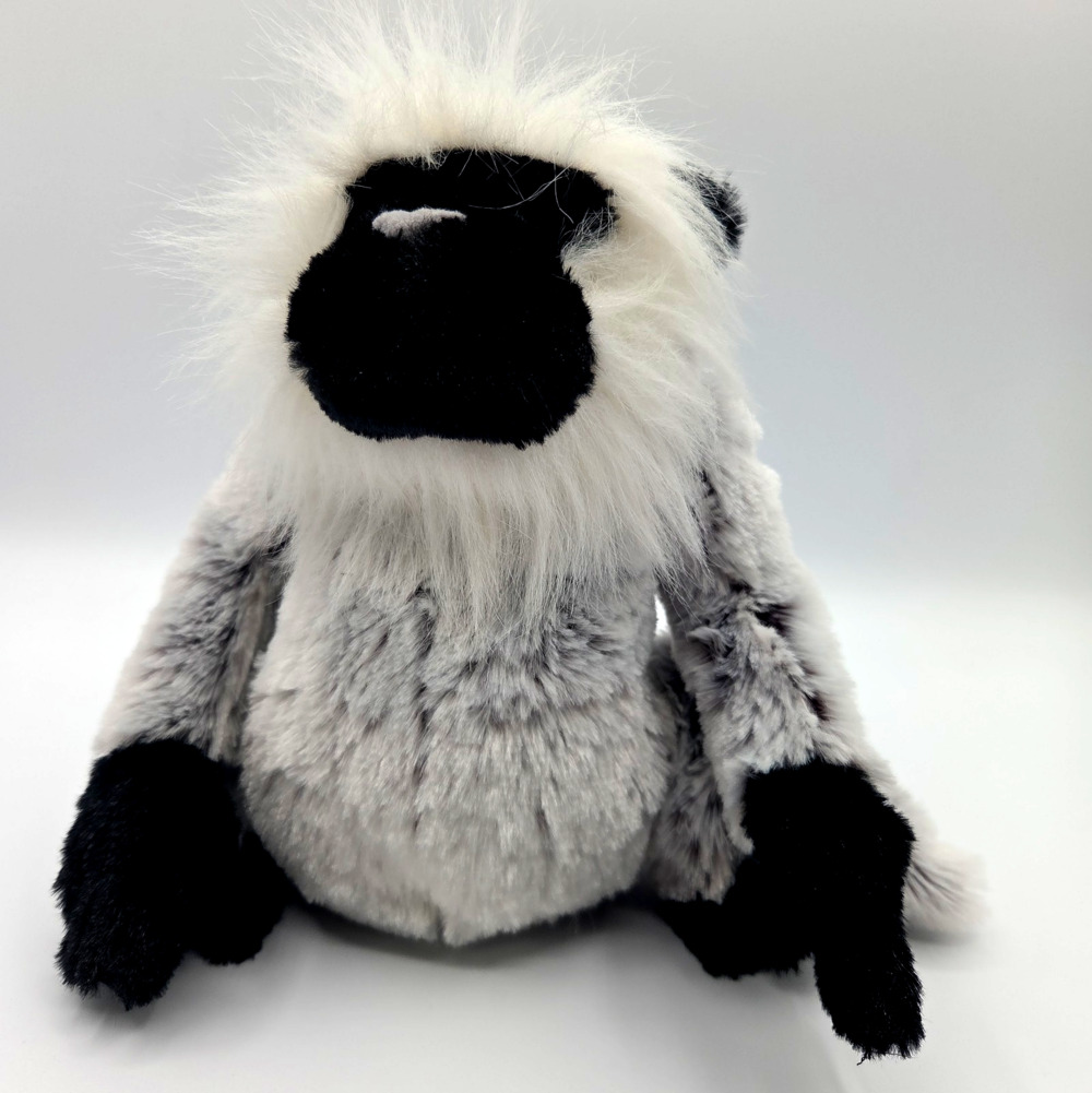 Webkinz Grey Langur Monkey Plush HM226 Ganz Gray Stuffed Animal Toy No Code